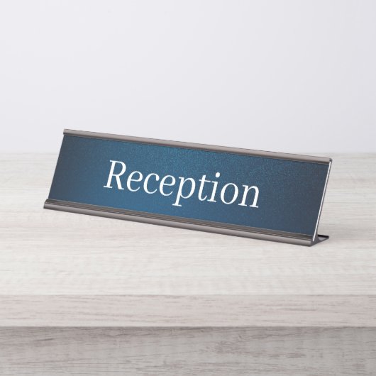 Empfang-Schreibtisch Schreibtischnamensplakette (Vorderseite )