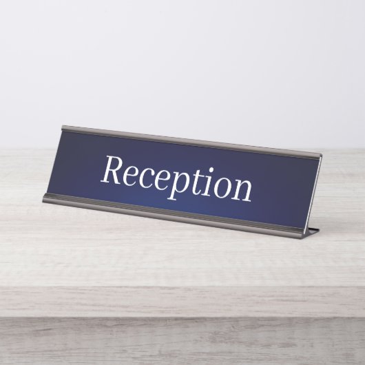 Empfang-Schreibtisch Schreibtischnamensplakette (Vorderseite )