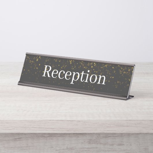 Empfang-Schreibtisch Schreibtischnamensplakette (Vorderseite )