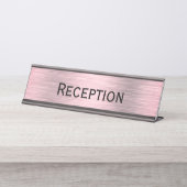 Empfang Schreibtischnamensplakette (Vorderseite )