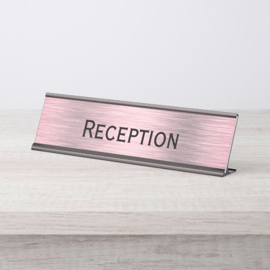 Empfang Schreibtischnamensplakette (Vorderseite )