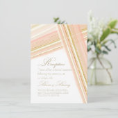 Empfang Script Typografie Moderne Linien Kunst, Di Einladung (Stehend Vorderseite)