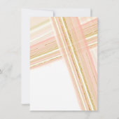 Empfang Script Typografie Moderne Linien Kunst, Di Einladung (Rückseite)