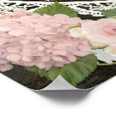 Empfang Seekarte Hydrangea Dunkelholzspitze Poster (Ecke)