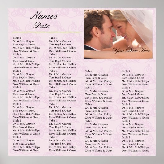 Empfang Seekarte Lilac Poster (Vorne)