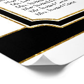 Empfang Seekarte Rosa Hydrangea Moderne Poster (Ecke)