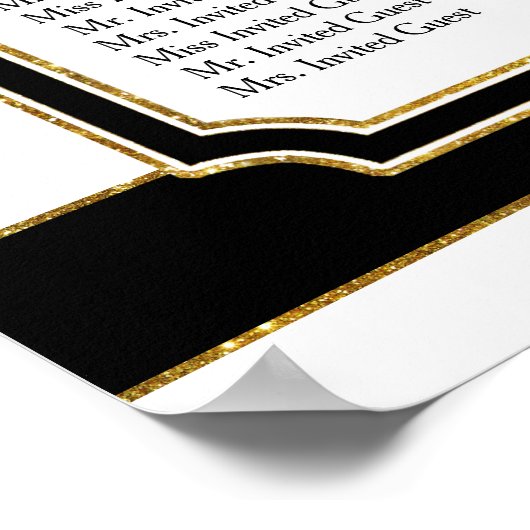 Empfang Seekarte Rosa Hydrangea Moderne Poster (Ecke)