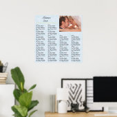 Empfang Seekarte Sky Blue Poster (Heimbüro)