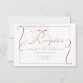 Empfang - Selten Botanischer Gewürz und Creme Einladung (Vorderseite)