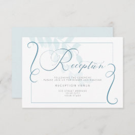 Empfang - Selten rauchen blau botanisch Einladung