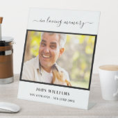 Empfang-Skript für die Beerdigung benutzerdefinier Sockelschild (In Situ)