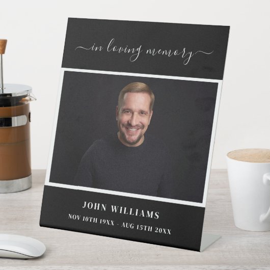 Empfang-Skript für die Beerdigung des Schwarzen Fo Sockelschild (In Situ)