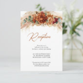 Empfang Terracotta-Brennosa-Pampas Begleitkarte (Stehend Vorderseite)