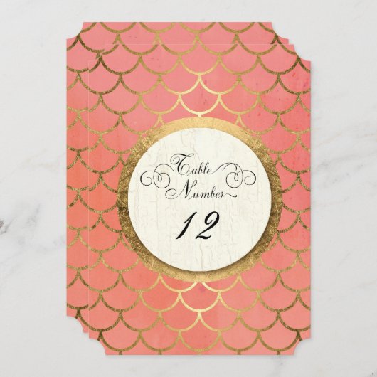 Empfang Tischnummern Imitate (Vorne/Hinten)