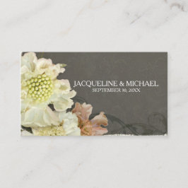 Empfang Tischsitze Moderne Graue Blumenkunst Platzkarte