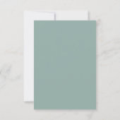 EMPFANG | Trendy Watercolor Eucalyptus Foliage Einladung (Rückseite)