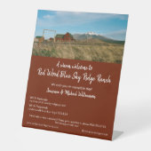 Empfang und Foto nach Maß Sockelschild (Vorderseite)