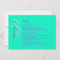 Empfang Unterkunft Neon Blue Hochzeit Details