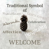 Empfang von Ananas Serviette