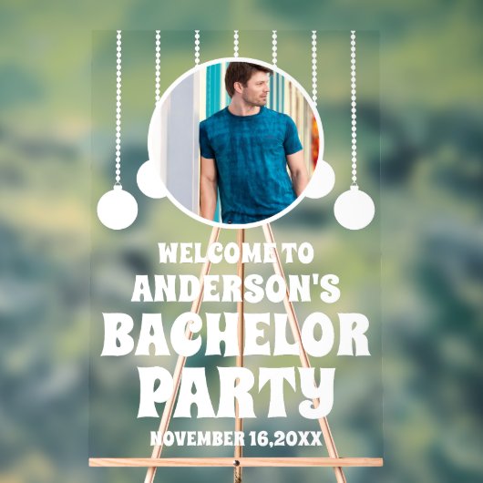 Empfang von benutzerdefinierten Foto-Bachelor-Part Acrylschild (Neutral)