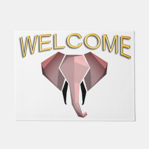 Empfang von Geometrien Elephant Head Fußmatte