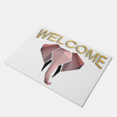 Empfang von Geometrien Elephant Head Fußmatte (Schrägansicht)