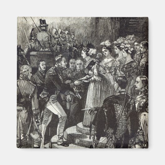 Empfang von Louis Philippe bei Windsor Castle Magnet (Vorne)