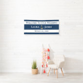 Empfang von Nautical Anchor-Hochzeiten Banner (Insitu)