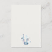 Empfang von Nautical Wedding Coral Begleitkarte (Rückseite)