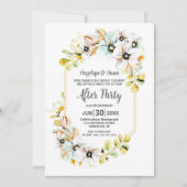 Empfang von Pastel Floral Einladung (Vorderseite)