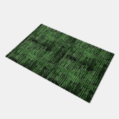 Empfang von Sci-Fi Matrix-Computercode Fußmatte (Schrägansicht)