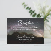 Empfang von Starry Mountain Sky Begleitkarte (Stehend Vorderseite)