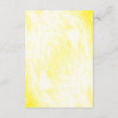 Empfang von Sunny Lemon Floral Begleitkarte (Rückseite)