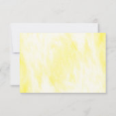 Empfang von Sunny Lemon Floral RSVP Karte (Rückseite)