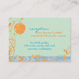 Empfang von Vogelkäfig-Minze Begleitkarte