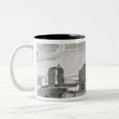 Empfang von Washington in Trenton, New-Jersey Zweifarbige Tasse (Links)