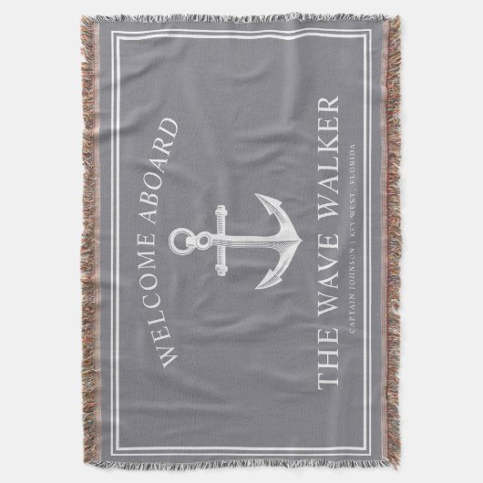 Empfang von Wasserfahrzeugen| Grau und Weiß Decke (Vorderseite Vertikal)