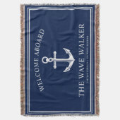 Empfang von Wasserfahrzeugen| Marine und Weiß Decke (Vorderseite Vertikal)