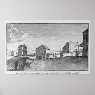 Empfang Washington in Trenton, New Jersey Poster