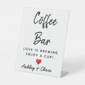 Empfang Wedding Coffee Bar Dusche Sockelschild (Vorderseite)