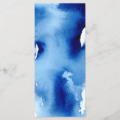 EMPFANG WEDDING MENU stilvolle Marine Aquarell Menükarte (Rückseite)