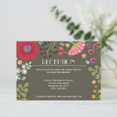 Empfang zum Blumengebäck Einladung (Stehend Vorderseite)