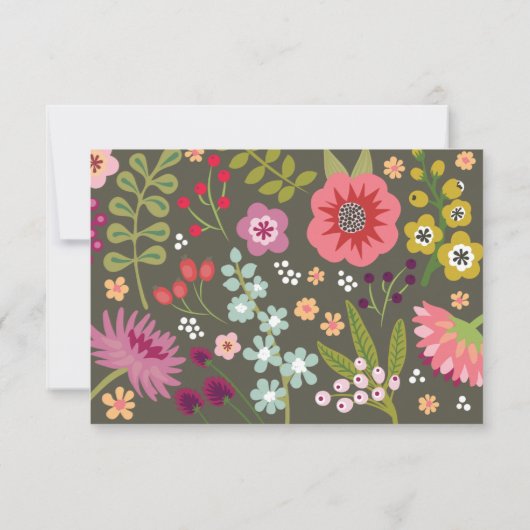 Empfang zum Blumengebäck Einladung (Rückseite)