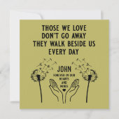 Empfang zur Gedächtnisbeerdigung (Vorderseite)