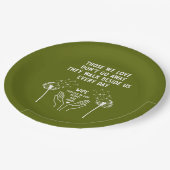 Empfang zur Gedächtnisbeerdigung Pappteller (Schrägansicht)