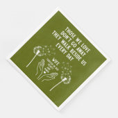 Empfang zur Gedächtnisbeerdigung Serviette (Ecke)