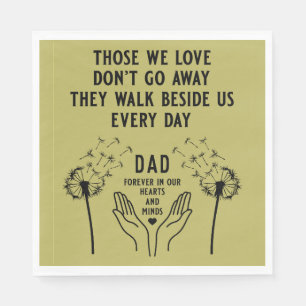 Empfang zur Gedächtnisbeerdigung Serviette