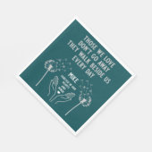 Empfang zur Gedächtnisbeerdigung Serviette (Ecke)