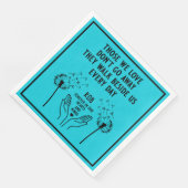 Empfang zur Gedächtnisbeerdigung Serviette (Ecke)