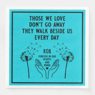 Empfang zur Gedächtnisbeerdigung Serviette